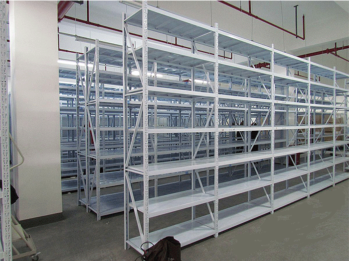 Multi-level metal light shelves